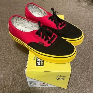 VANS Disney MICKEY MOUSE…still in box…wear only on the sole of the shoe.
